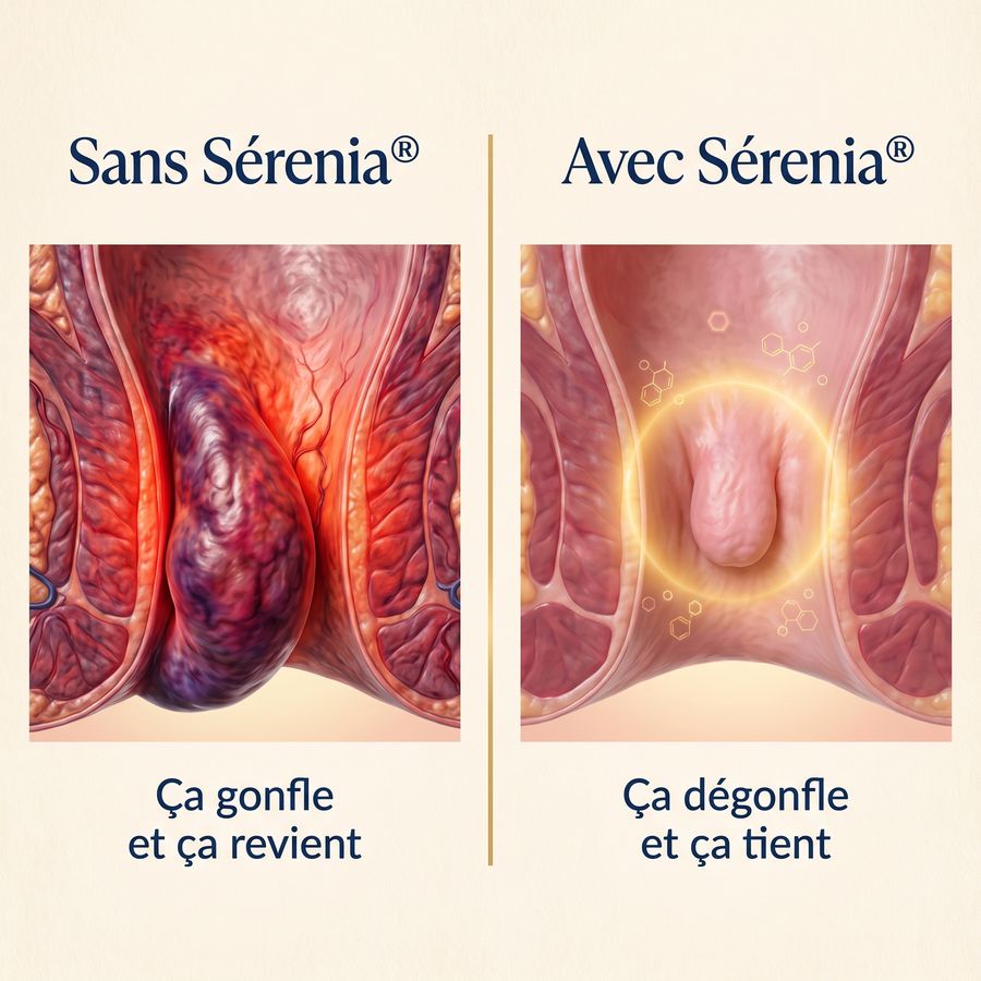 Avant et après Sérenia : ça dégonfle