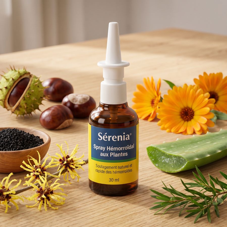 Marron d'Inde, hamamélis, nigelle, calendula, aloe vera, arbre à thé